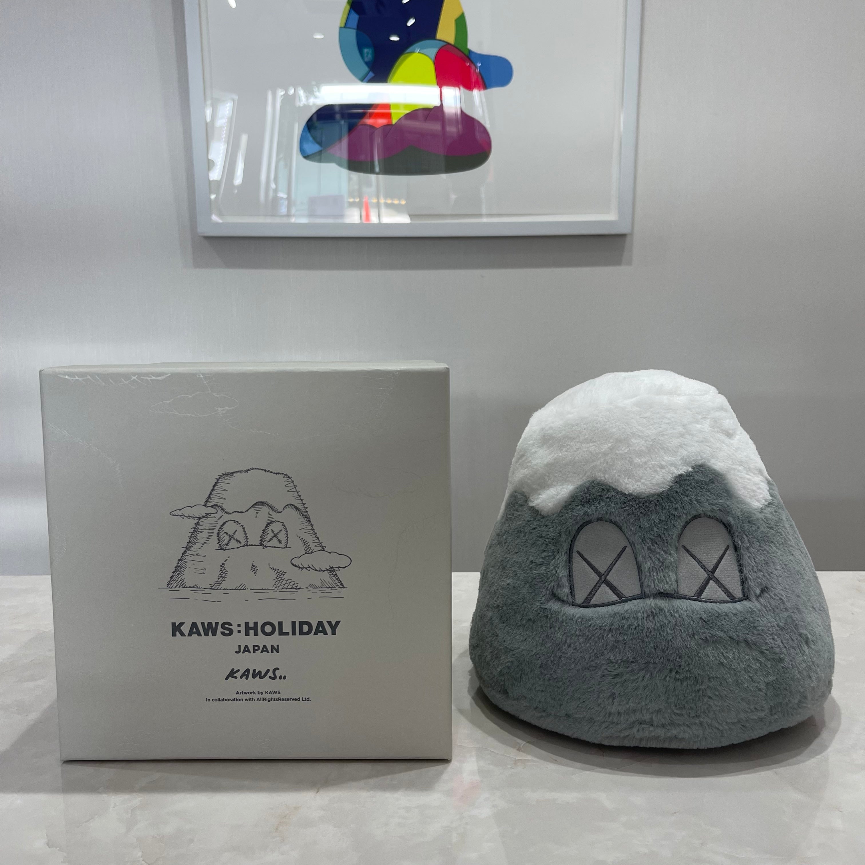 KAWS - HOLIDAY JAPAN MOUNT FUJI PLUSH (GREY), 2019 – AW Gallery