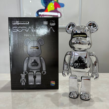 Load image into Gallery viewer, BE@RBRICK XLARGE(R) × HAJIME SORAYAMA 100% &amp; 400％ (SILVER), 2018
