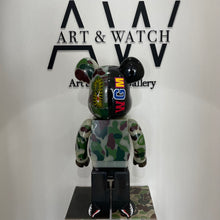 Load image into Gallery viewer, BE@RBRICK BAPE CLEAR ABC CAMO SHARK (GREEN) 1000％, 2020
