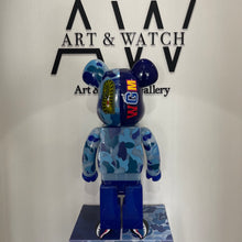 Load image into Gallery viewer, BE@RBRICK BAPE CLEAR ABC CAMO SHARK (BLUE) 1000％, 2020
